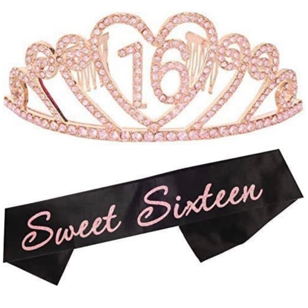 Sweet Sixteen Sash and Sixteen Crown